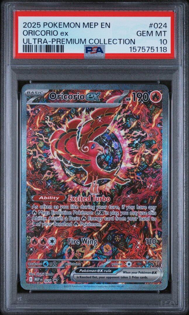 2025 Pokemon Oricorio Ex Ultra-premium Collection PSA 10 #024