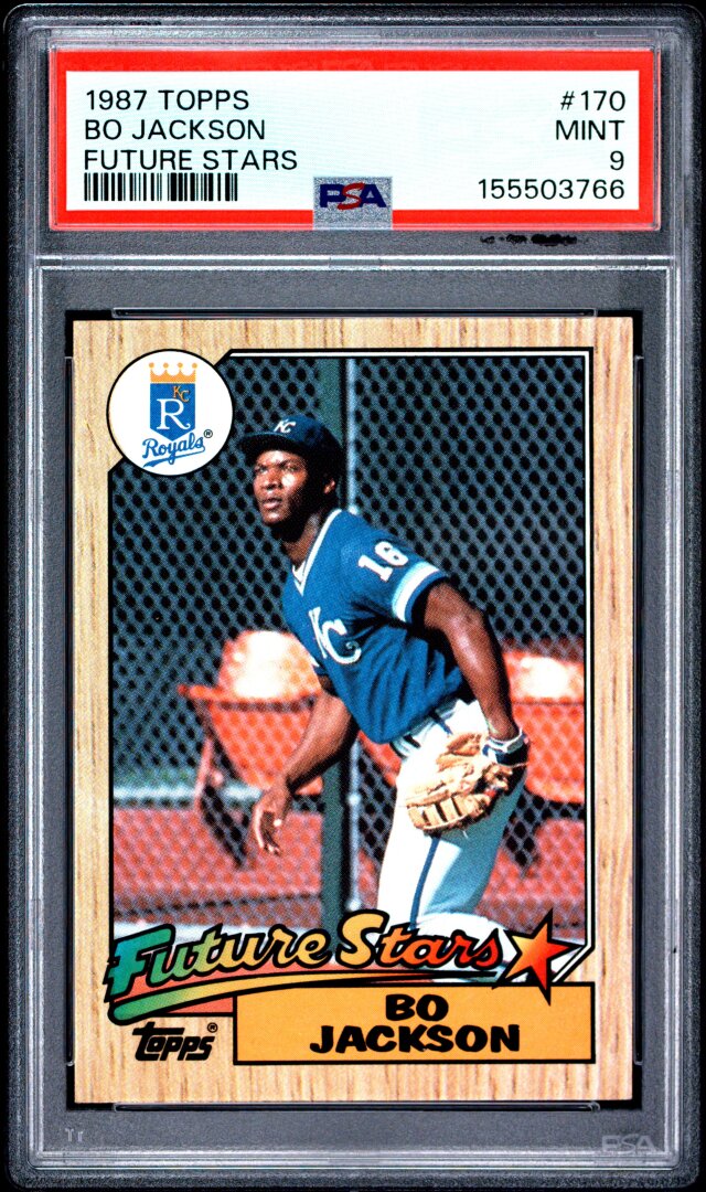 1987 Topps Bo Jackson RC Future Stars PSA 9 #170