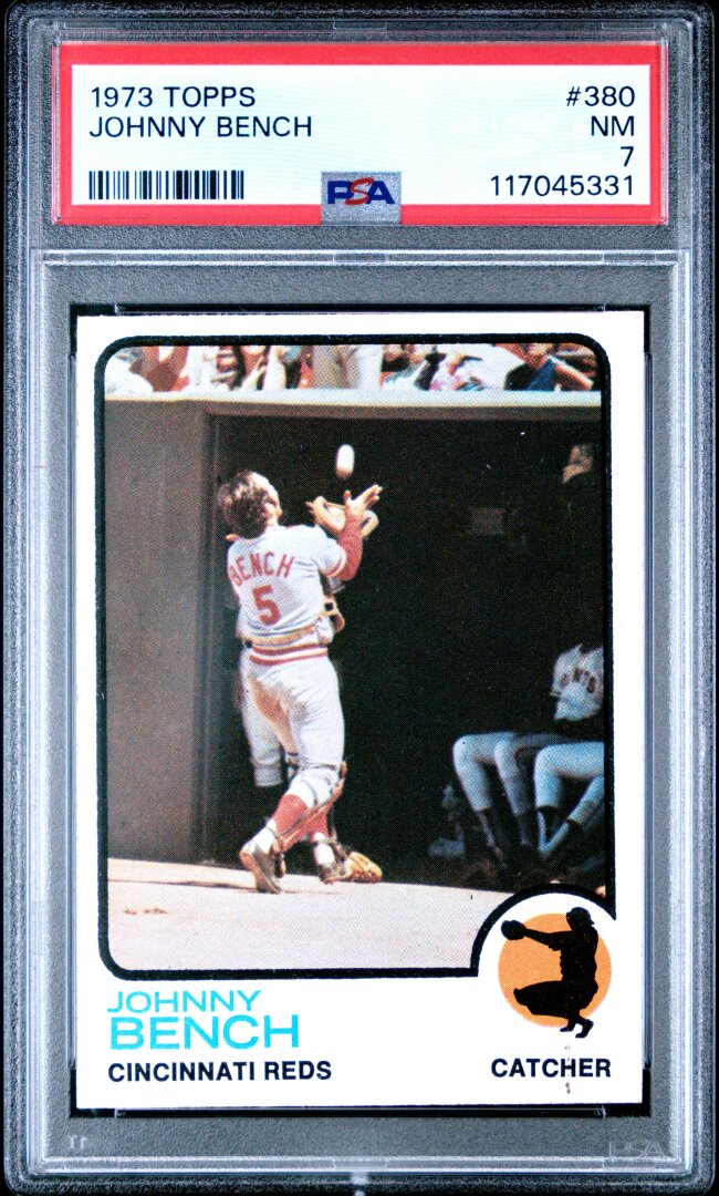 1973 Topps Johnny Bench PSA 7 #380