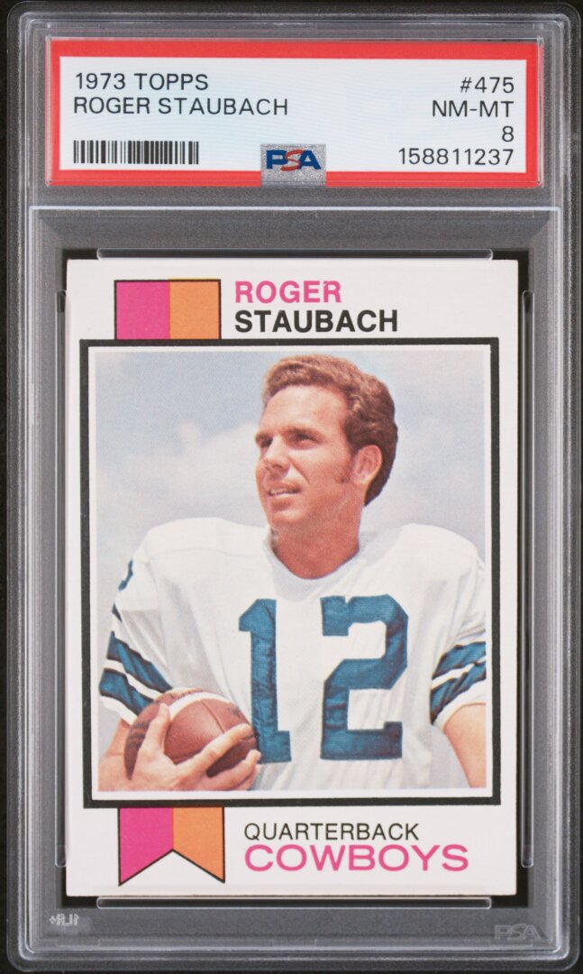 1973 Topps Roger Staubach PSA 8 #475