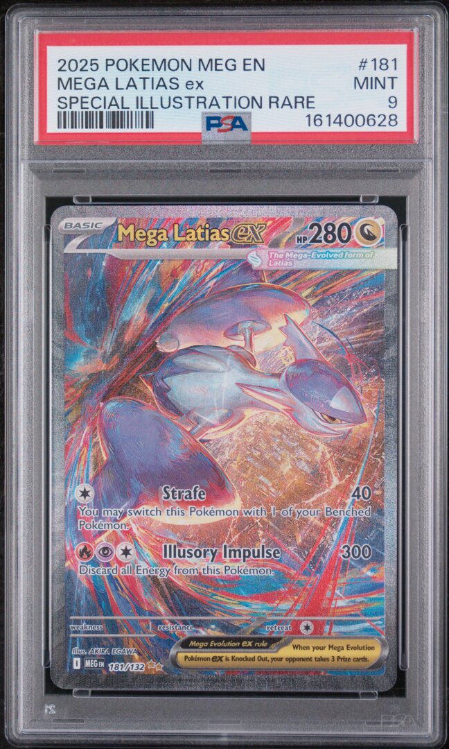 2025 Pokemon Mega Evolution Mega Latias Ex Special Illustration Rare PSA 9 #181