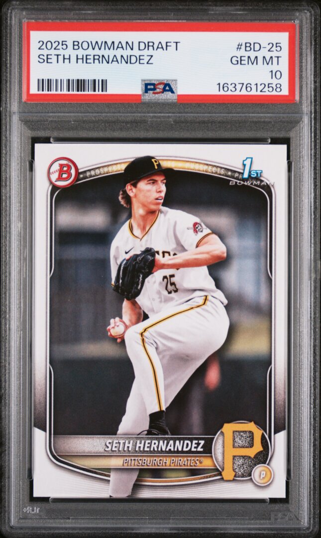 2025 Bowman Draft Seth Hernandez PSA 10 #BD-25