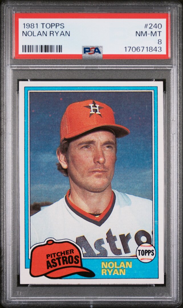 1981 Topps Nolan Ryan PSA 8 #240