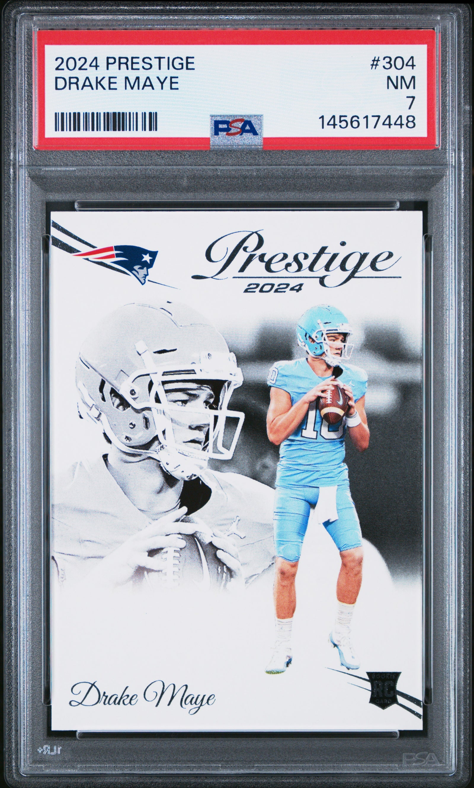2024 Panini Prestige 304 Drake Maye PSA 7