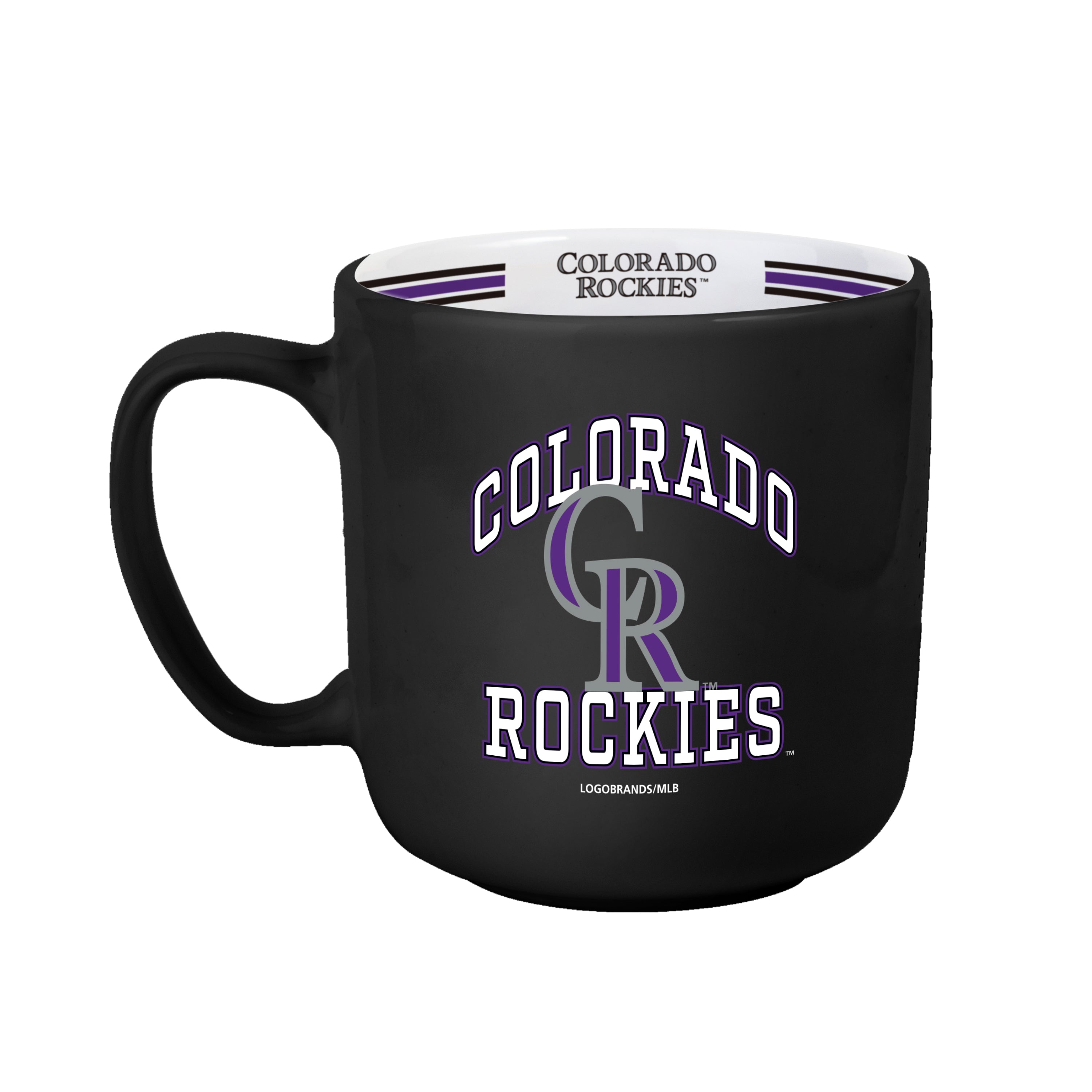 Colorado Rockies 15oz Stripe Mug