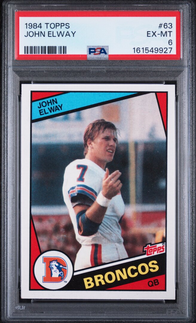 1984 Topps #63 John Elway RC PSA 6