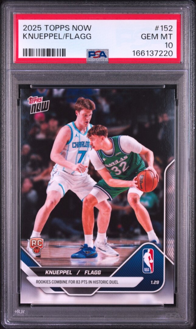 2025 Topps Now #152 Knueppel / Flagg PSA 10