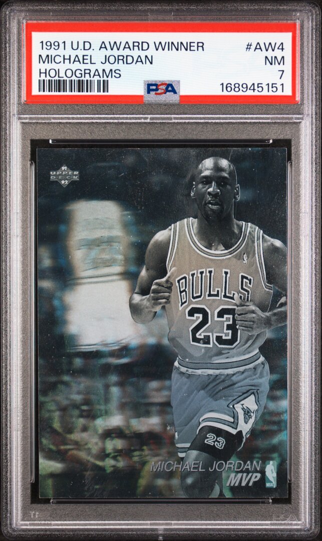 1991 Upper Deck Award Winner Hologram Michael Jordan PSA 7 #AW4