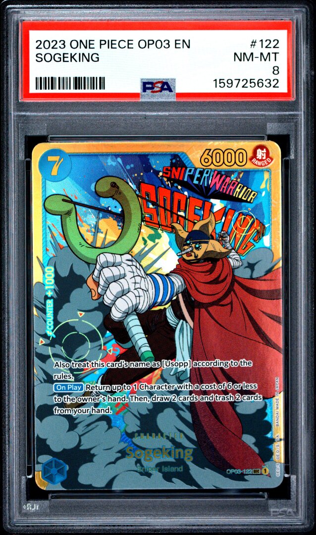 2023 One Piece Op03-Pillars Of Strength Sogeking PSA 8 #122