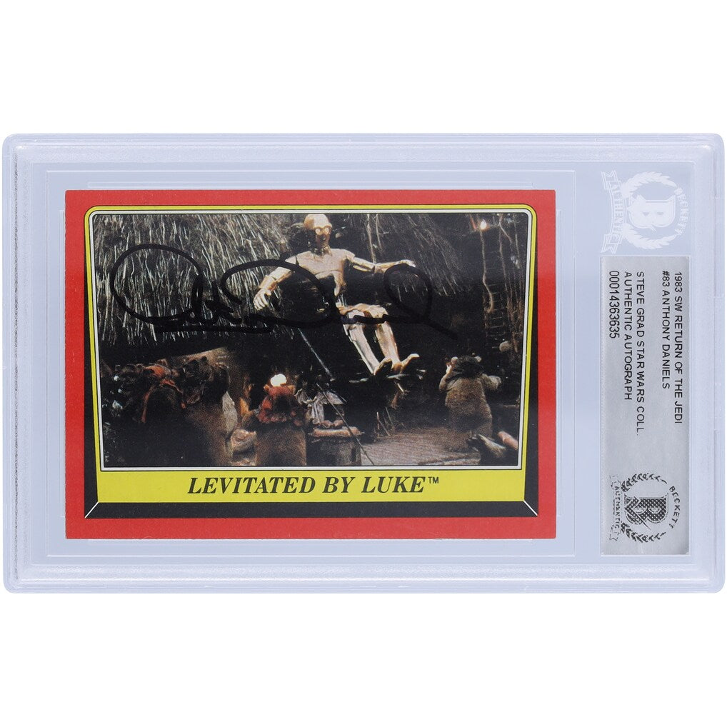 1983 Topps Star Wars Anthony Daniels Autograph Return of the Jedi C-3PO #83 BGS Authentic