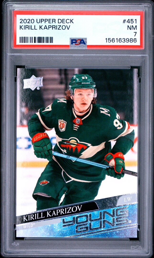 2020 Upper Deck Kirill Kaprizov RC PSA 7 #451