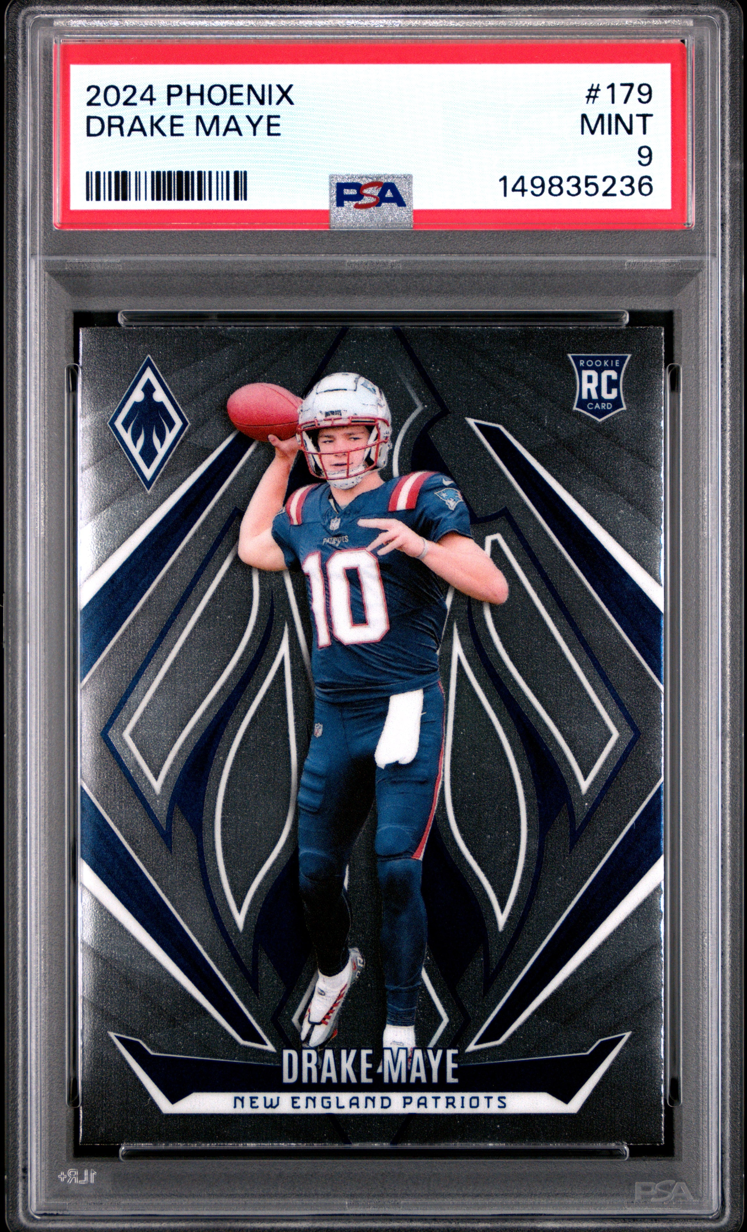 2024 Panini Phoenix 179 Drake Maye PSA 9
