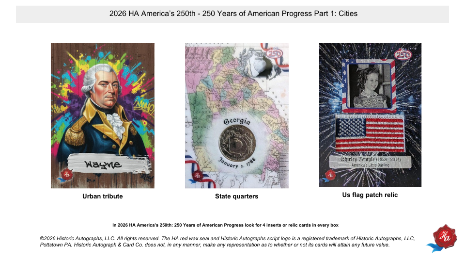 2026 Historic Autograph America's 250th Part 1