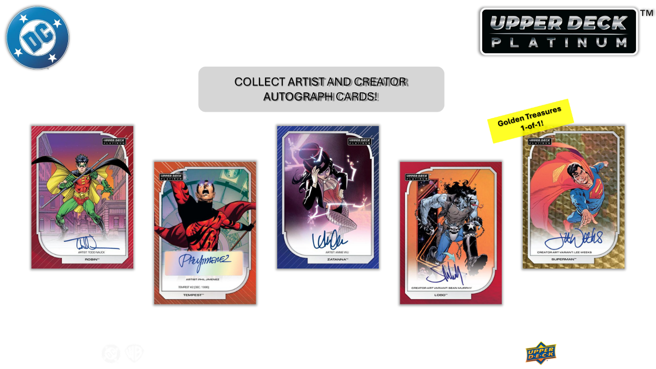2026 Upper Deck DC Platinum Hobby Box (Pricing In Store Only)