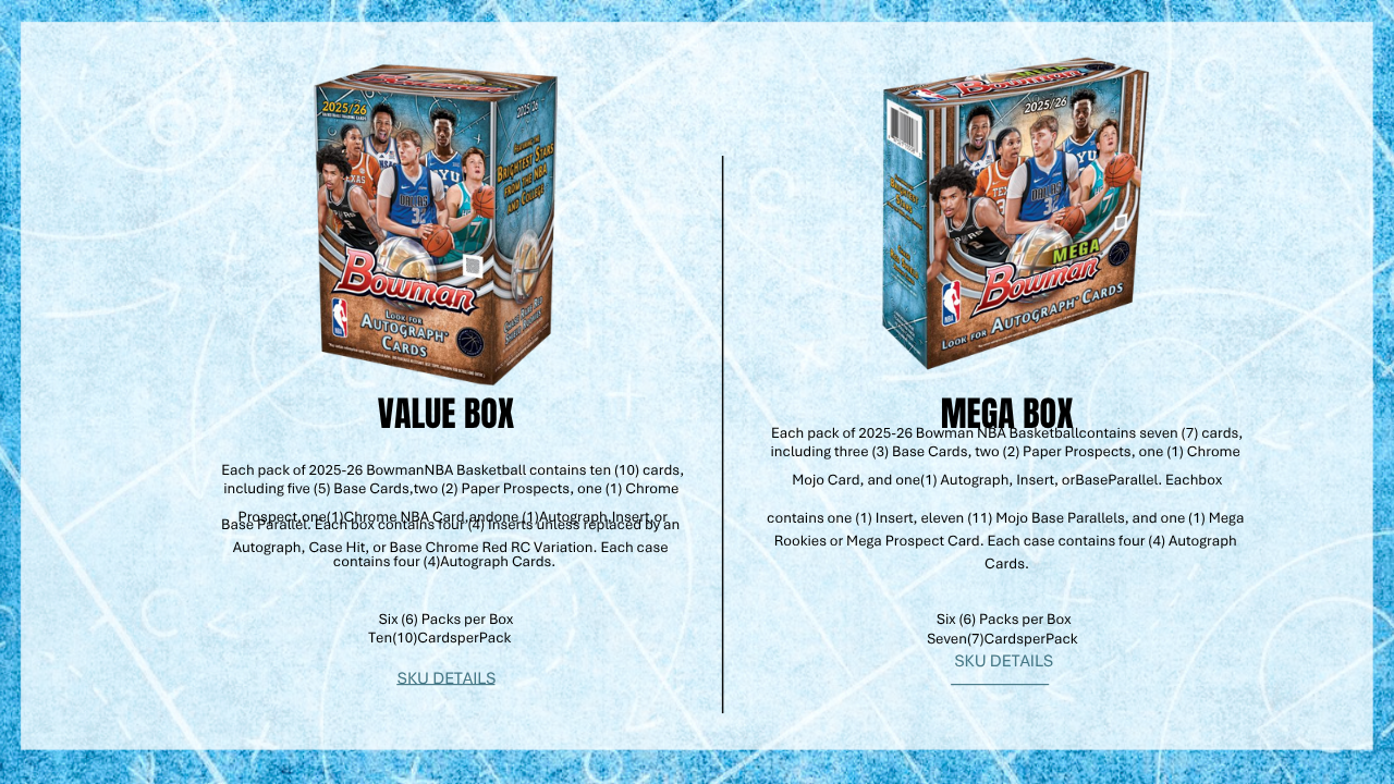 2025-26 Bowman Basketball Jumbo Hobby Box