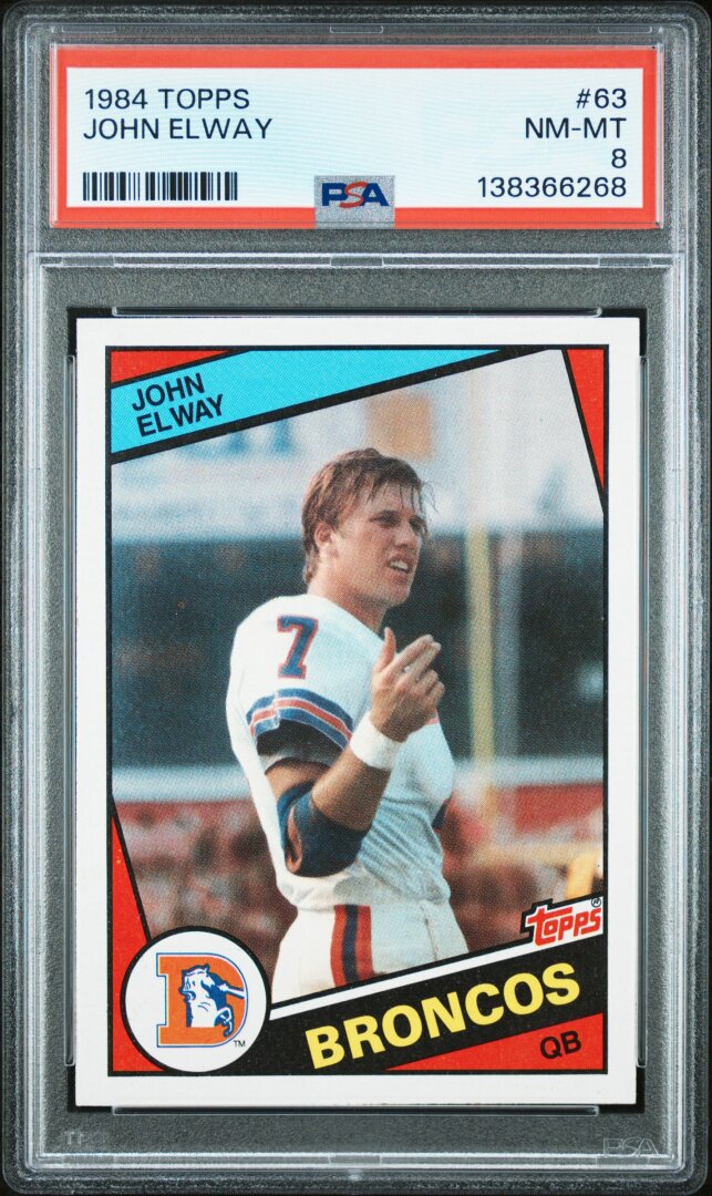 1984 Topps John Elway RC PSA 8 #63