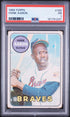 1969 Topps #100 Hank Aaron PSA 1
