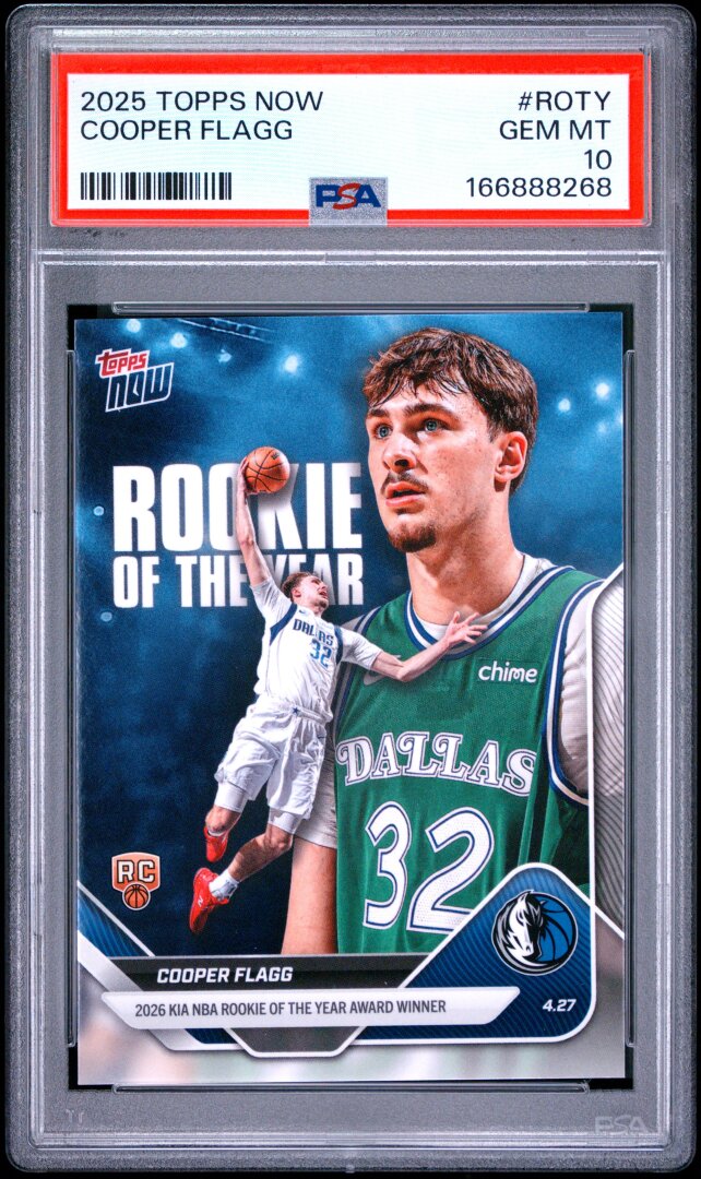 2025 Topps Now Cooper Flagg PSA 10 #ROTY