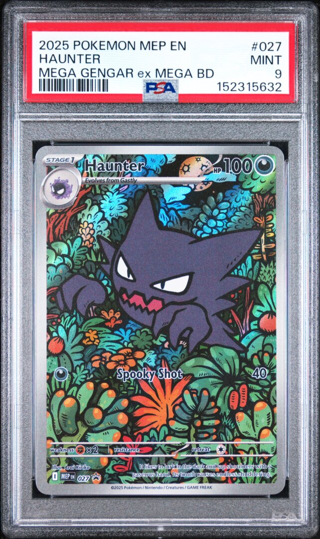 2025 Pokemon Haunter Mega Gengar Ex Mega Bd PSA 9 #027
