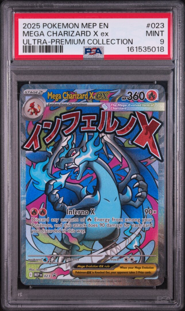 2025 Pokemon Mega Charizard X Ex Ultra-premium Collection PSA 9 #023