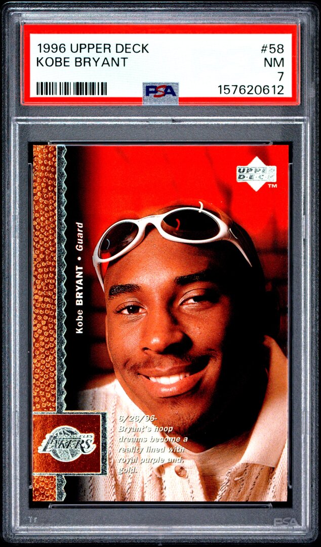 1996 Upper Deck Kobe Bryant PSA 7 #58