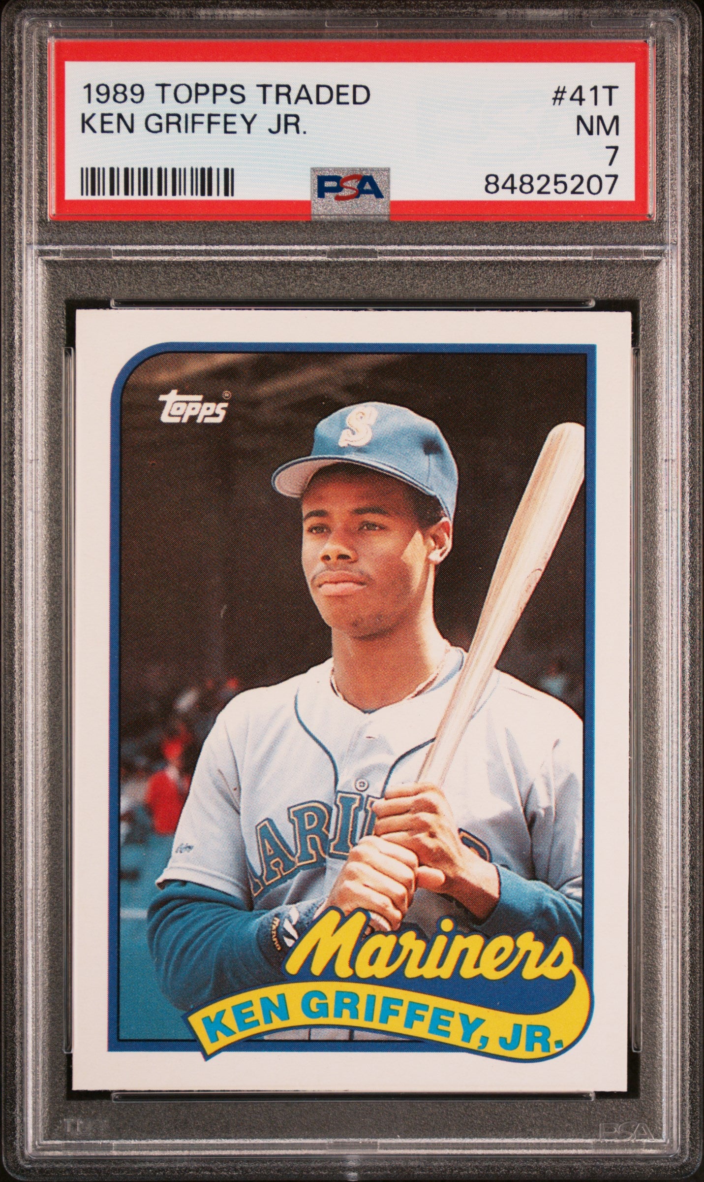 1989 TOPPS TRADED 41T KEN GRIFFEY JR. PSA 7 - front