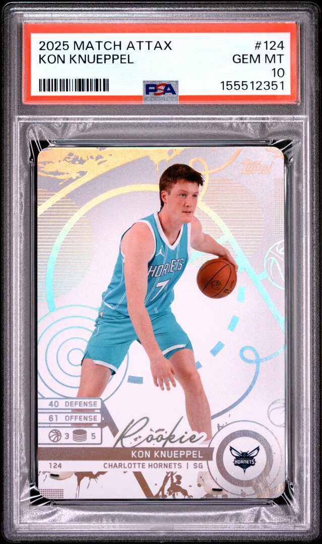 2025 Topps Match Attax Kon Knueppel PSA 10 #124