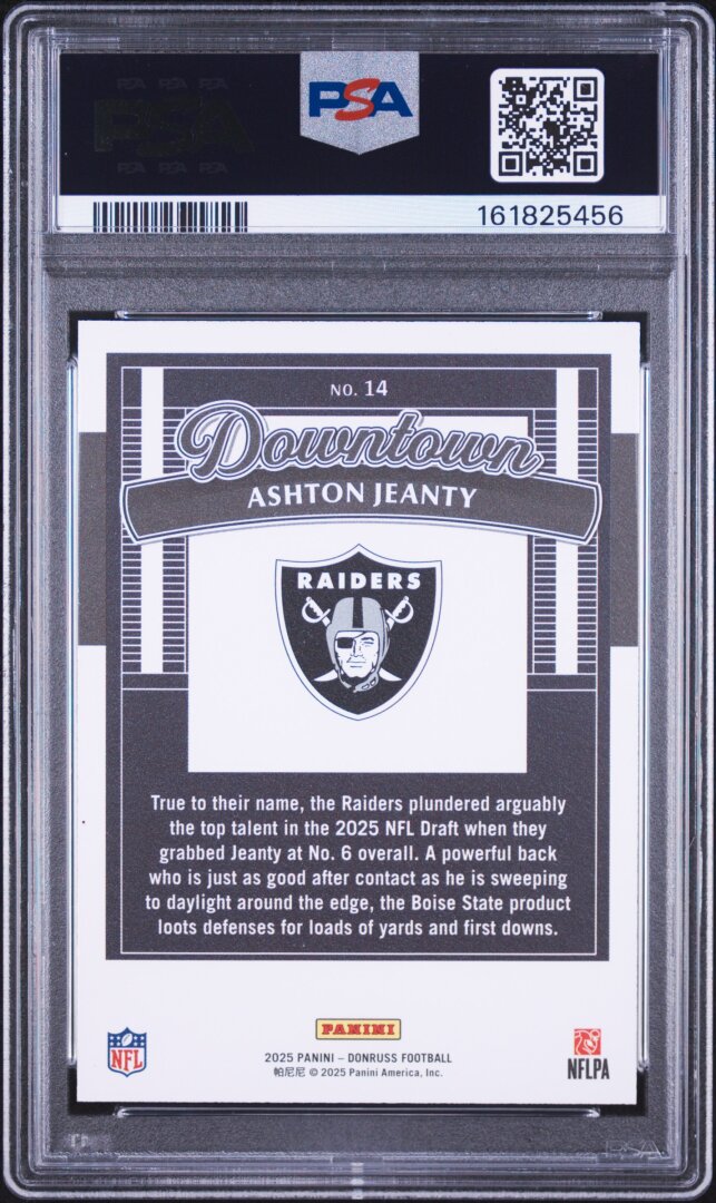 2025 Panini Donruss Downtown Horizontal Ashton Jeanty PSA 9 #14