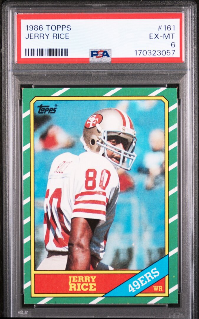 1986 Topps Jerry Rice PSA 6 #161