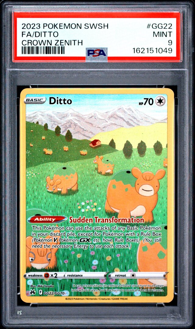 2023 Pokemon Sword And Shield Crown Zenith Fa/ditto Crown Zenith PSA 9 #GG22