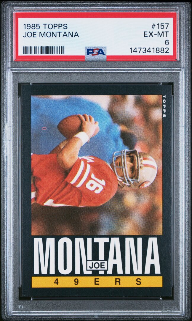 1985 Topps Joe Montana PSA 6 #157