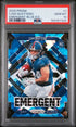 2025 Panini Prizm Emergent #1 Cam Skattebo Emergent Blue Ice PSA 10