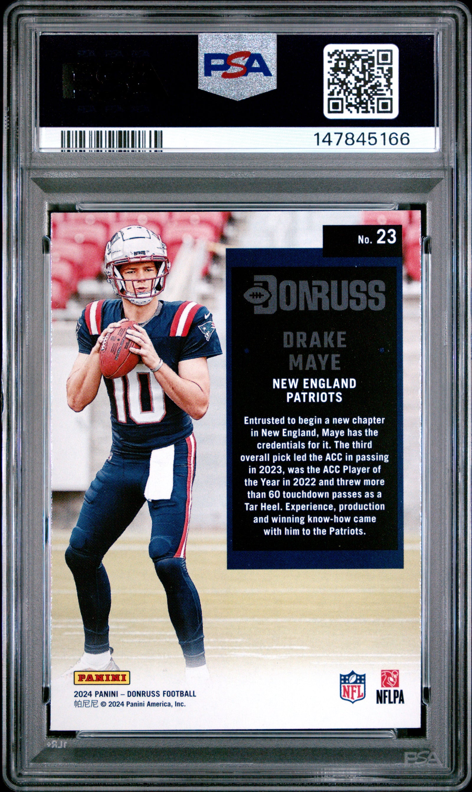 2024 Panini Donruss Retro 1994 23 Drake Maye PSA 9