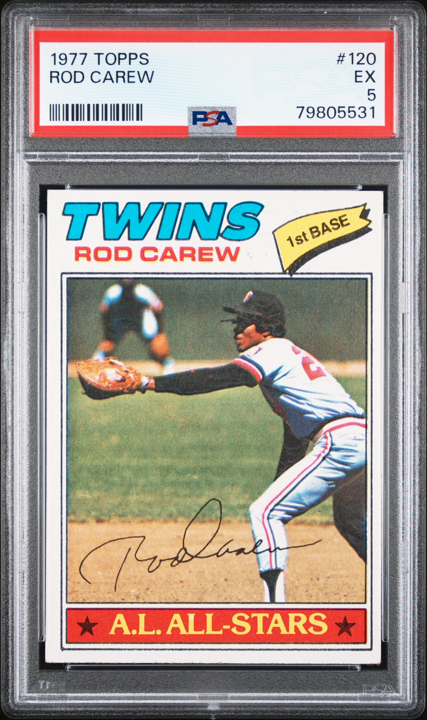 1977 TOPPS 120 ROD CAREW  PSA 5