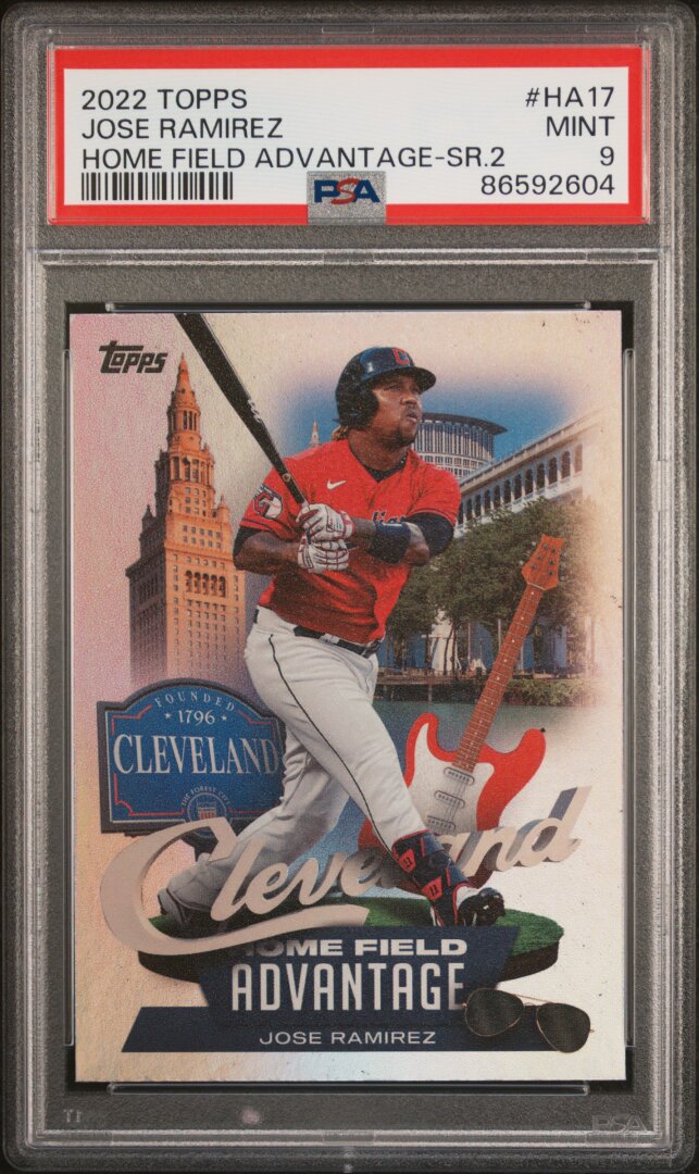 2022 Topps Home Field Advantage Series 2 Jose Ramirez PSA 9 #HA17
