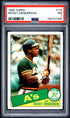 1985 Topps #115 Rickey Henderson PSA 7