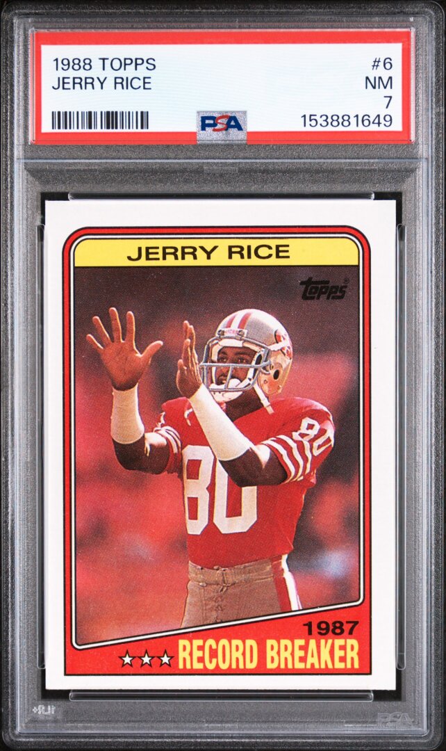 1988 Topps Jerry Rice PSA 7 #6
