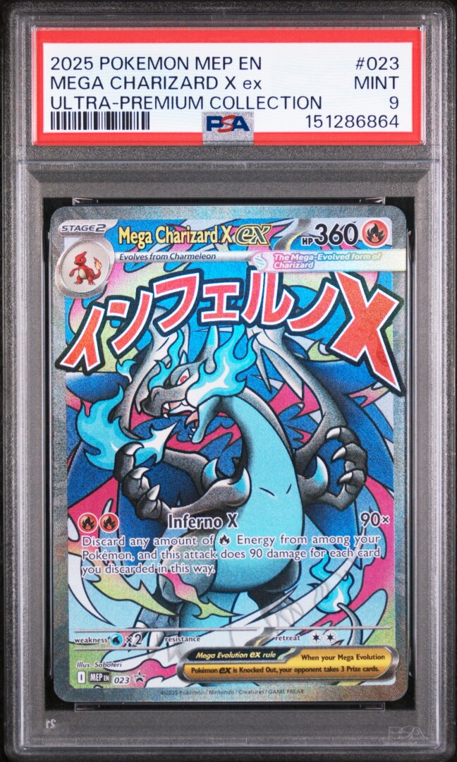 2025 Pokemon Mega Charizard X Ex Ultra-premium Collection PSA 9 #023