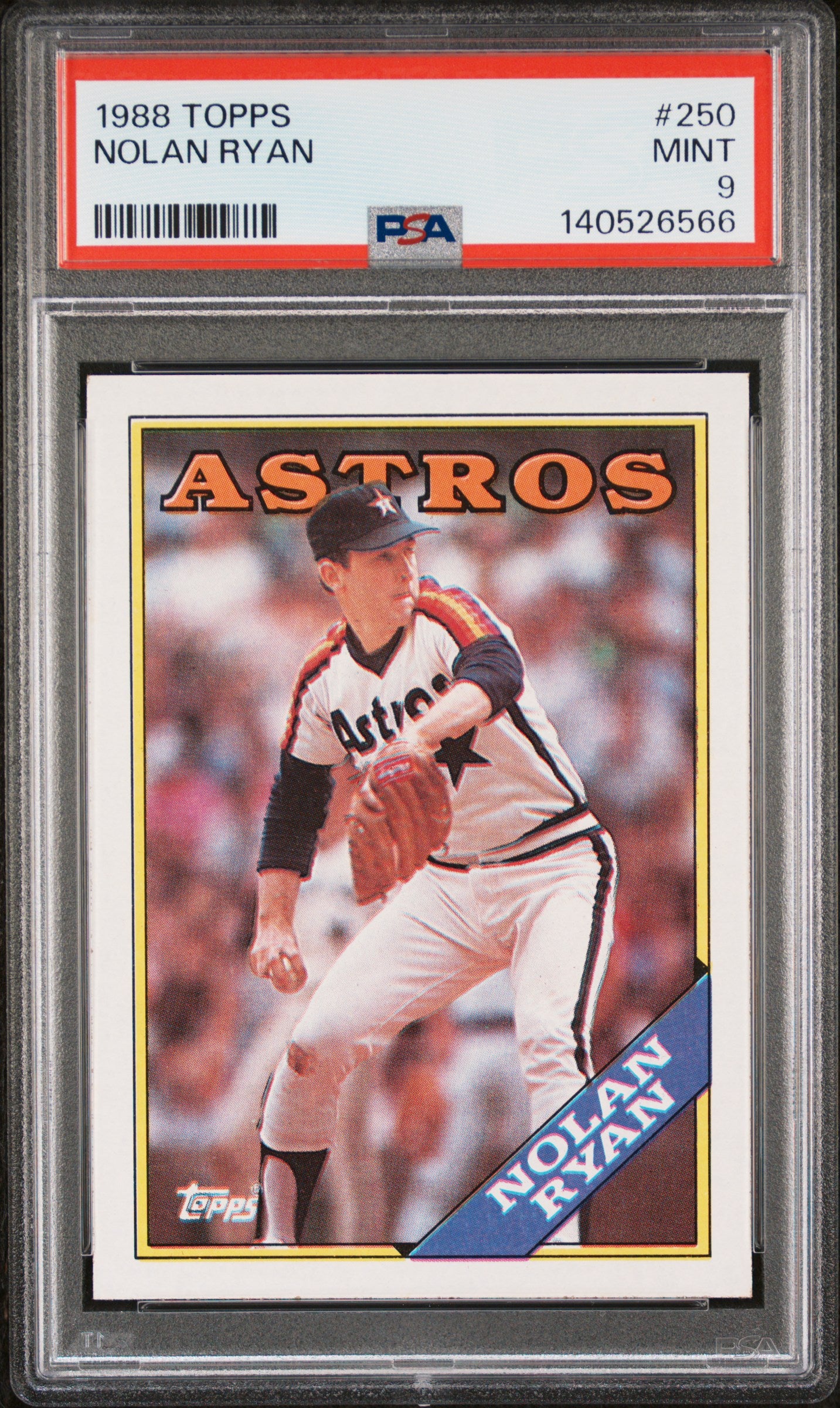 1988 TOPPS 250 NOLAN RYAN PSA 9 - front