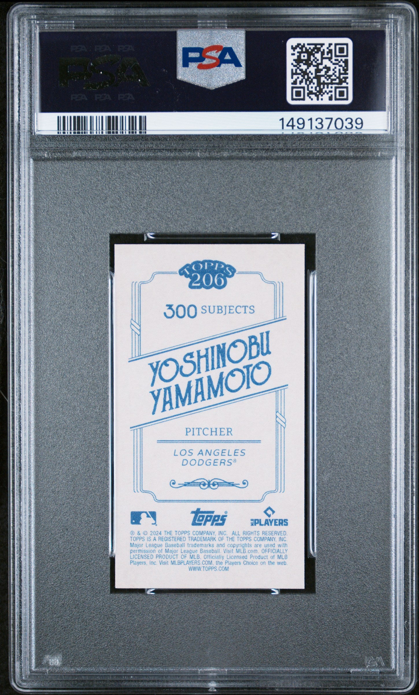 2024 Topps 206 Yoshinobu Yamamoto PSA 9