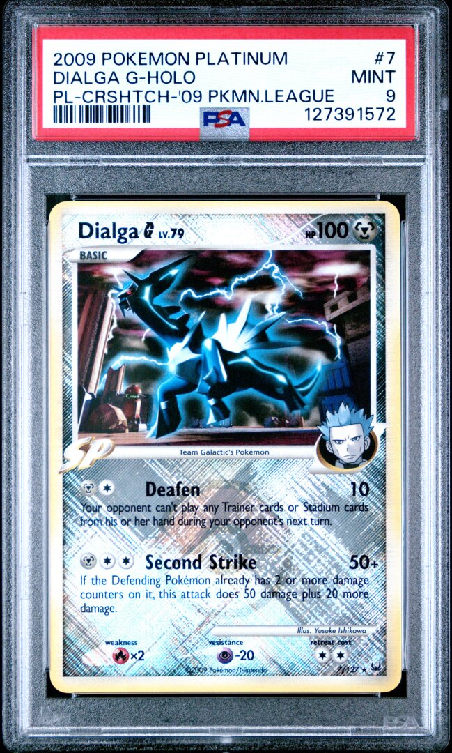 2009 Pokemon Platinum Dialga G #7 Holo PL-Crshtch-'09 PSA 9
