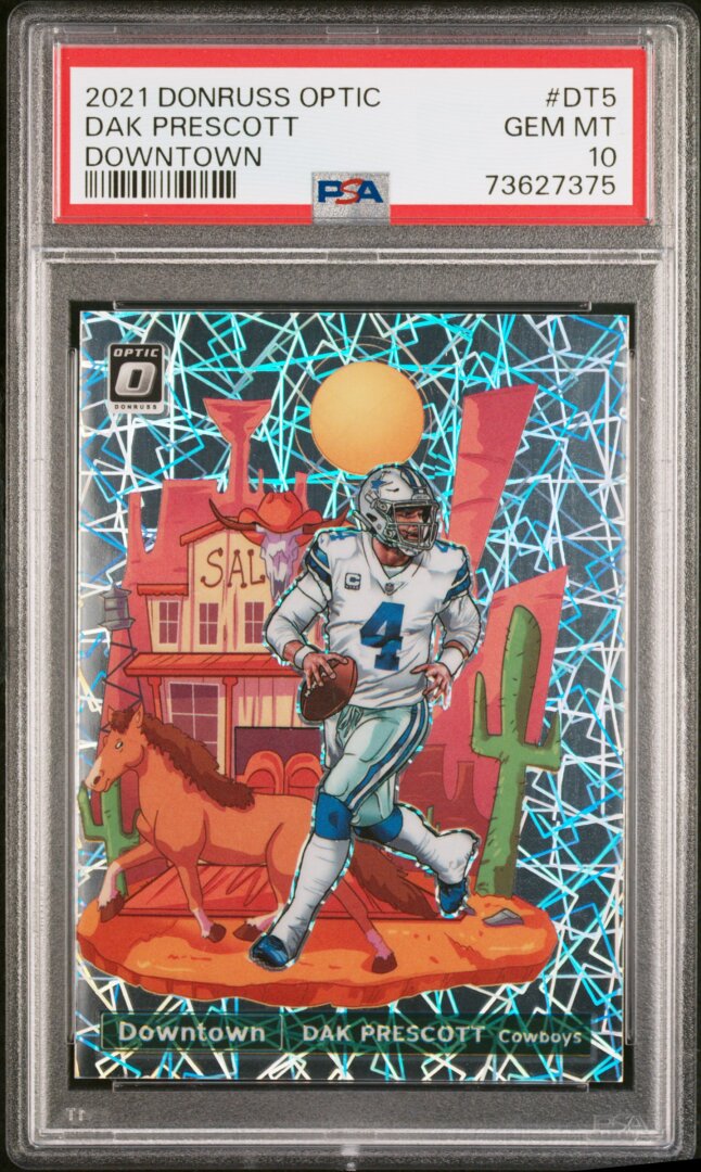2021 Panini Donruss Optic Downtown Dak Prescott Downtown PSA 10 #DT5
