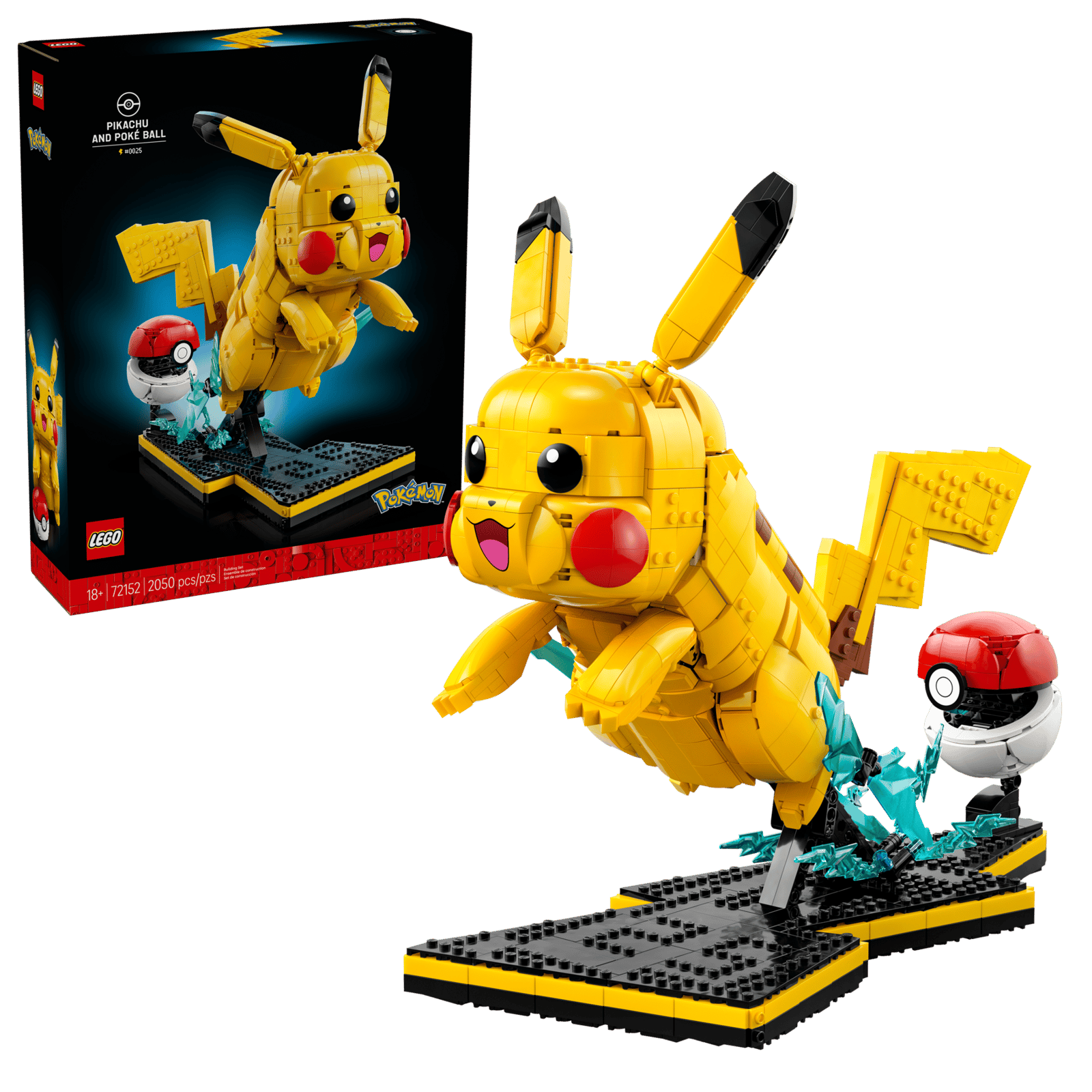 Lego Pokemon Pikachu and Poke Ball 72152