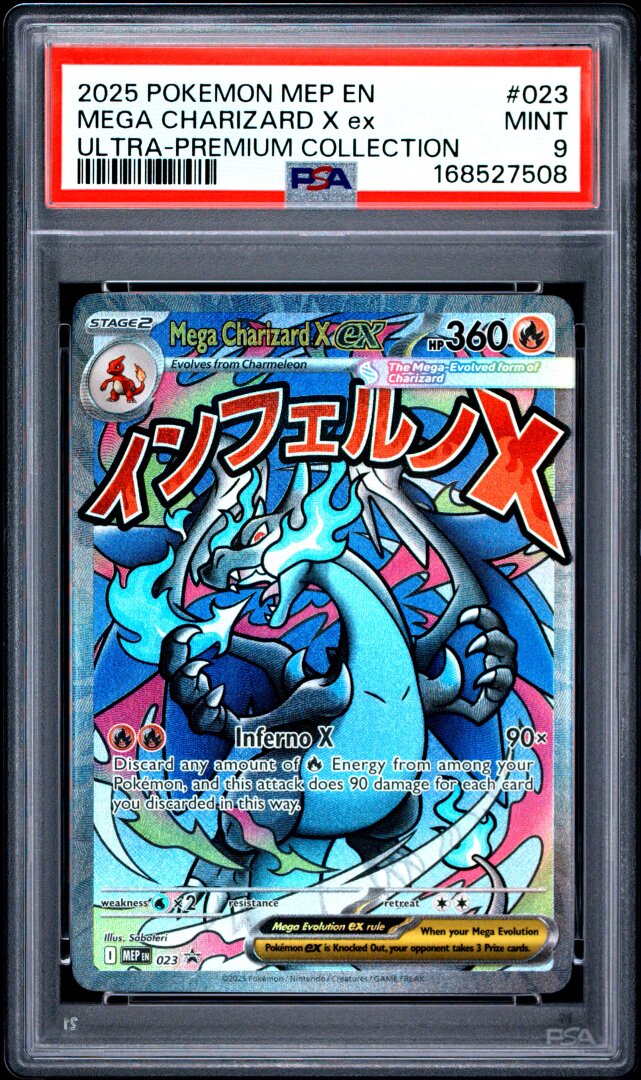 2025 Pokemon Mega Charizard X Ex Ultra-premium Collection PSA 9 #023