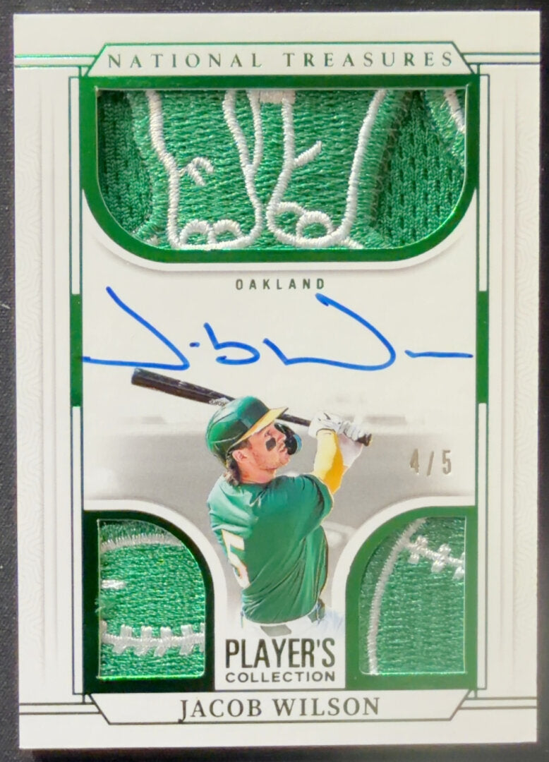 2025 Panini National Treasures Jacob Wilson Auto Patch /5