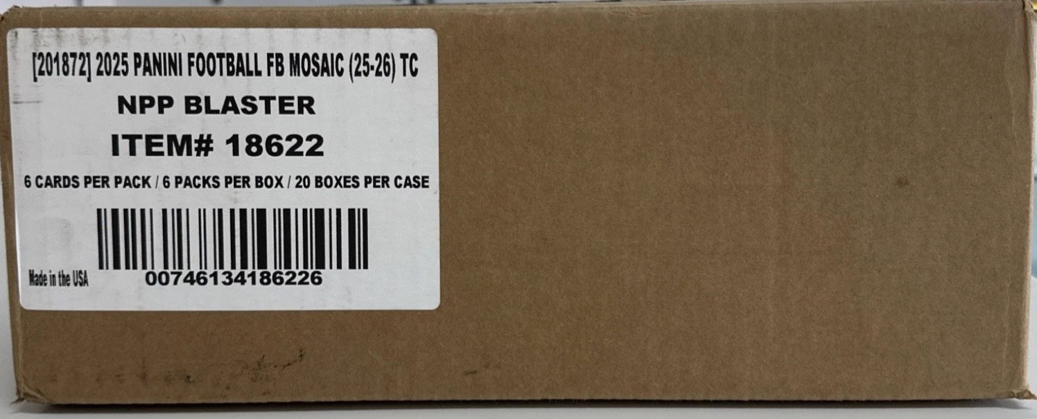 2025 Panini Mosaic Football Blaster Box (Case of 20)