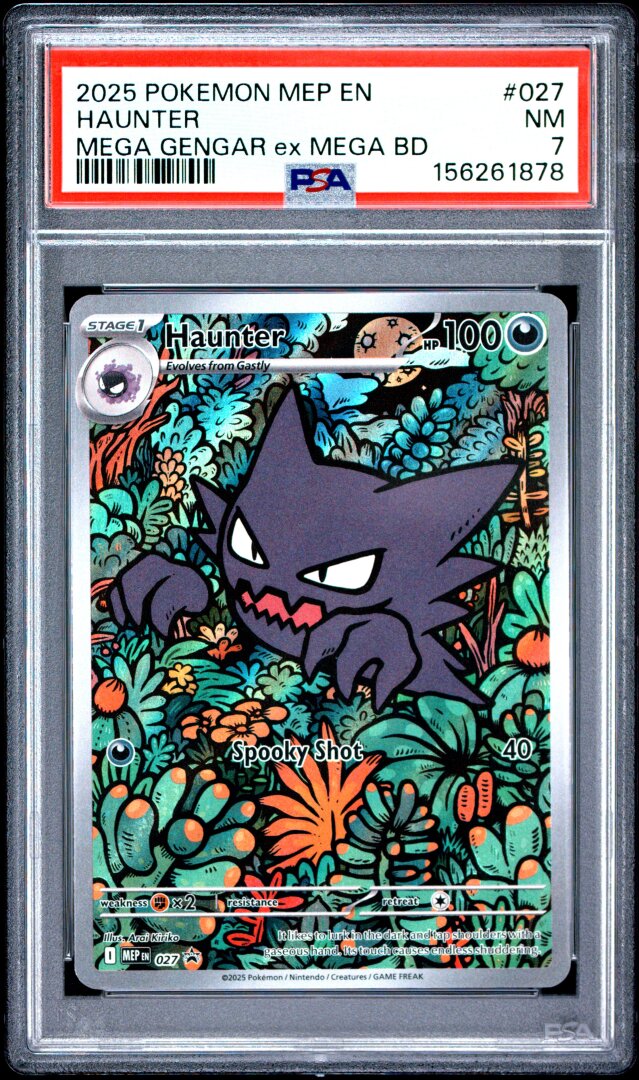 2025 Pokemon Haunter Mega Gengar Ex Mega Bd PSA 7 #027