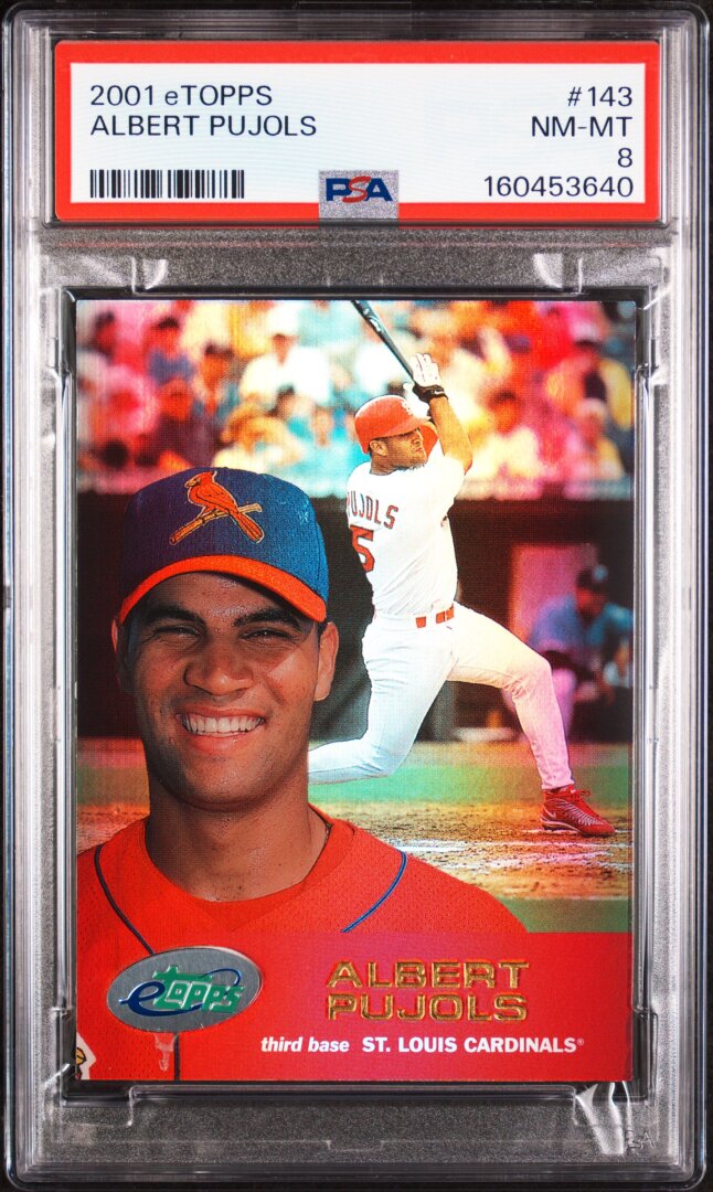 2001 eTopps Albert Pujols RC PSA 8 #143
