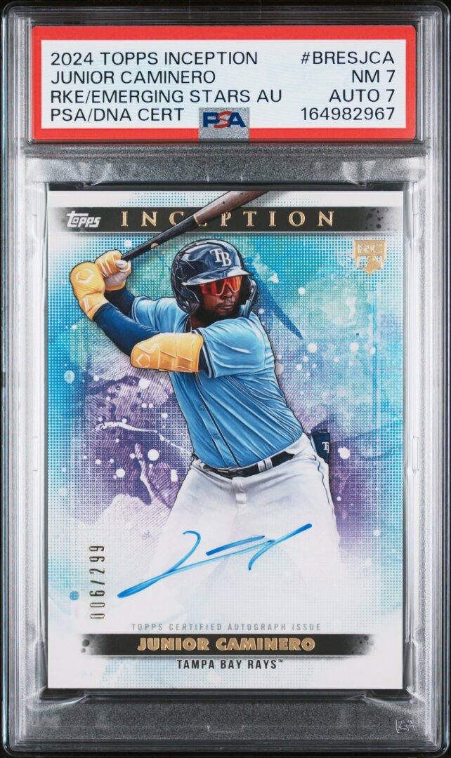 2024 Topps Inception Junior Caminero RC Auto PSA 7 #BRES-JCA