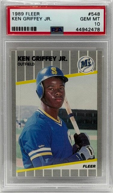 1989 Fleer #548 Ken Griffey Jr. RC PSA 10